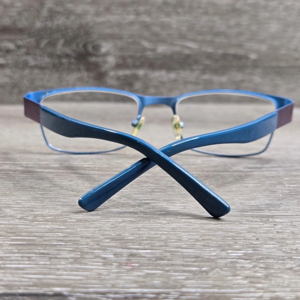 Goo Goo Eyes GGE849 C4 Burgundy Teal Two Tone Rectangular Eyeglass Frames Only